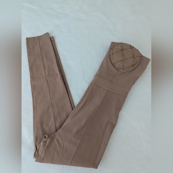 Haute Monde Bodycon Built-In Bra Jumpsuit Peach-pink Color. - Picture 11 of 11